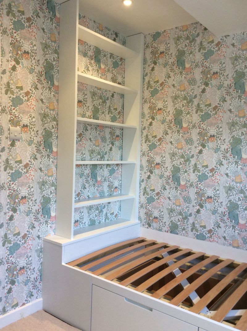 Bespoke single bed with drawers: Swipe To View More Images