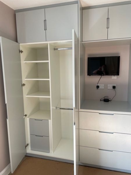 Inset drawers with shelving: Swipe To View More Images