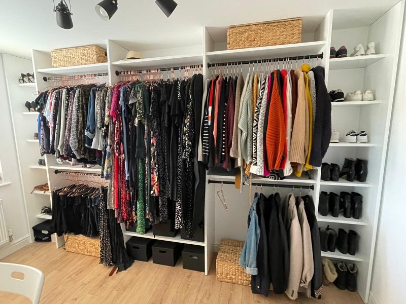 Walk-in wardrobe completed in Loughborough: Swipe To View More Images