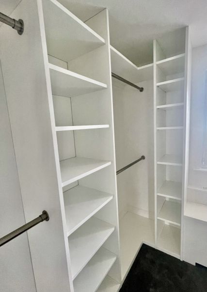 Walk in wardrobe with window seat: Swipe To View More Images
