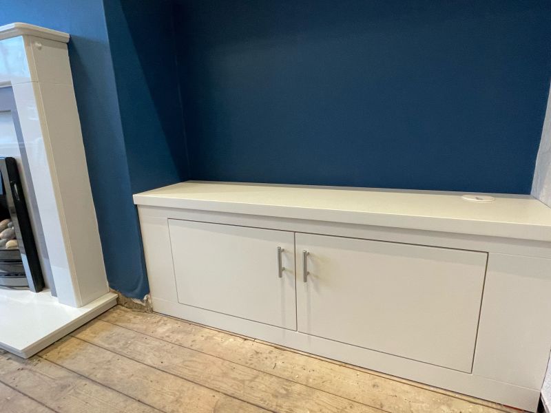 Alcove cabinet in RAL 9001: Swipe To View More Images