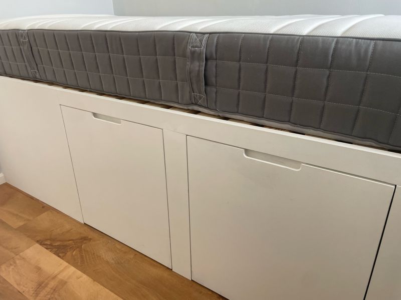Bespoke bed over stair bulkhead : Swipe To View More Images