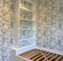 Bespoke single bed with drawers: Click Here To View Larger Image
