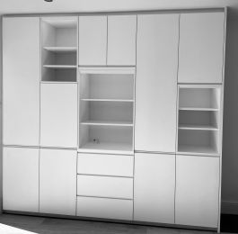 Bespoke fitted storage with lighting: Click Here To View Larger Image