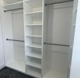 Walk in wardrobe in F&B white: Click Here To View Larger Image